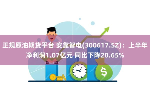 正规原油期货平台 安靠智电(300617.SZ)：上半年净利润1.07亿元 同比下降20.65%