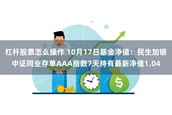 杠杆股票怎么操作 10月17日基金净值：民生加银中证同业存单AAA指数7天持有最新净值1.04