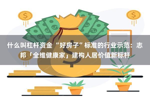 什么叫杠杆资金 “好房子”标准的行业示范：志邦「全维健康家」建构人居价值新标杆