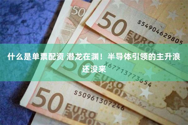 什么是单票配资 潜龙在渊！半导体引领的主升浪还没来